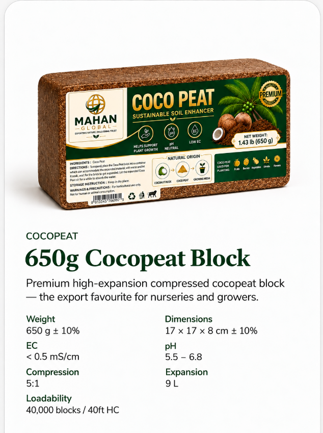 650 g Cocopeat Brick